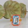 Fashion Elegant Boho Square Cubic Zirconia Ring For Women Perfect For Daily Wear Weddings Parties Gifts
