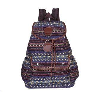 Schultasche Rucksack ethnischer Stil vielseitig Retro College-Stil Schultasche für Studenten Outdoor-Reisetasche lässig große Kapazität modische Tasche