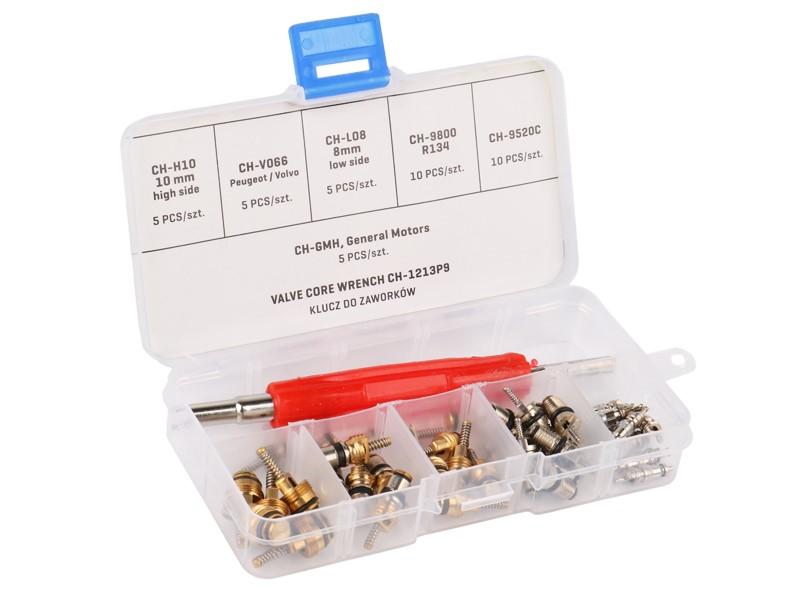 Air Conditioning Valves with Key, Set. 41 Items
