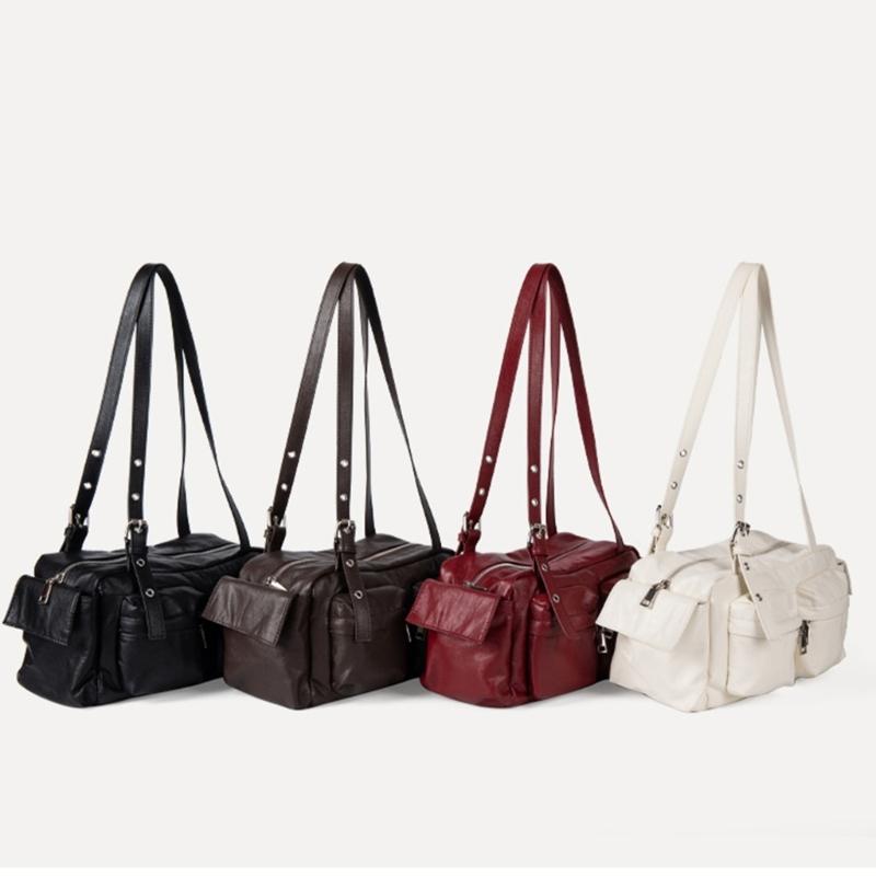 Shoulder Bag for Women Pu Leather Slings Purse Handbag Retro Clutch Purse with Zipper Closure for Evening Party Daily