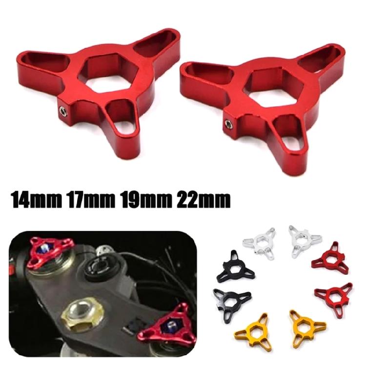 Upgraded Aluminum Suspension Fork Preload Adjuster 14mm-22mm for Motorbike