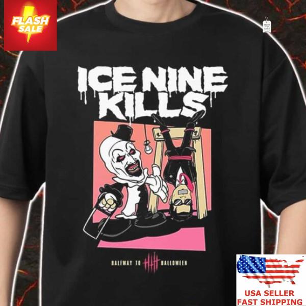 A Work Of Art Ice Nine Kills Cut In Half Way To Halloween 2025 Shirt Limited Edi Unisex T-Shirt