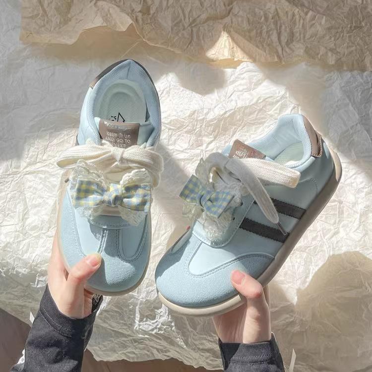 Factory direct sales high-value versatile board shoes women's 2025 new spring platform white shoes sweet German training shoes tide