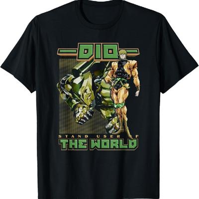 JoJo's Bizarre Adventure DIO Utilisateur de Stand The World T-shirt Anime