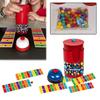 Match Color Line Bingo Board Games For Adult Kids Reaction Training Toys Fun Fast Bead Grabbing Two-player Game with Bells