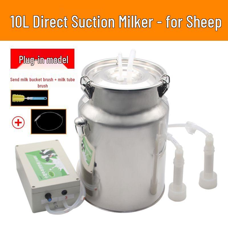 Electric Milking Machine for Cows & Sheep: Pulsating, Speed Adjustable, Fully Automatic, Compact for Home Use
