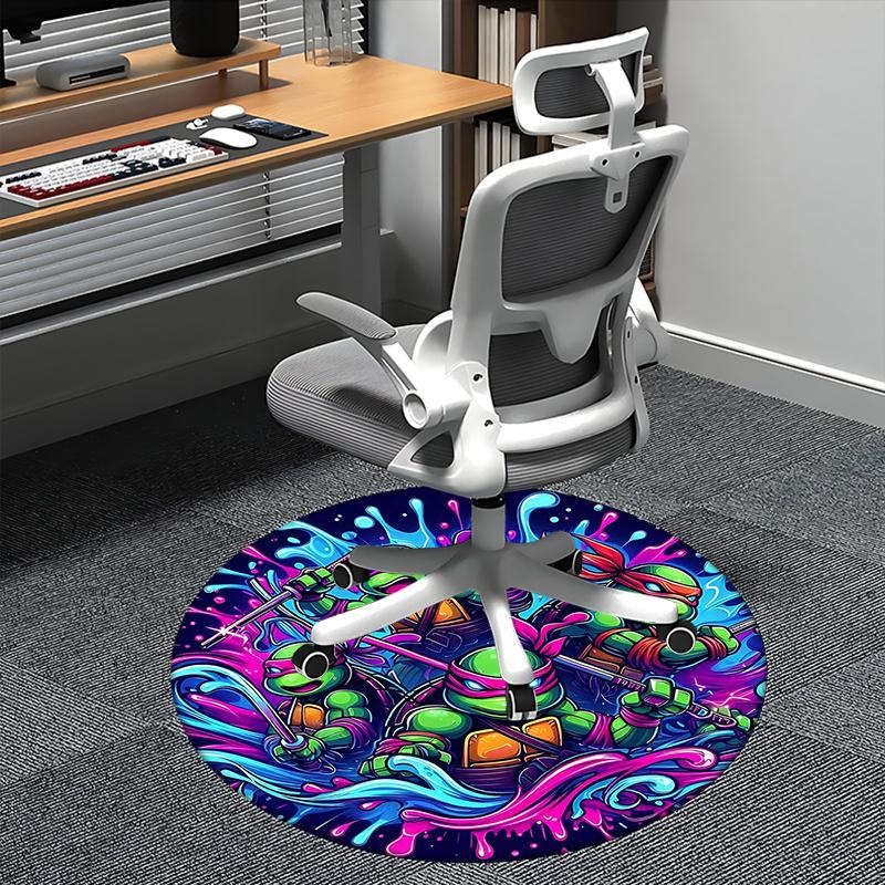 

Teenage Mutant Ninja Turtles,TMNT Chair mat Round Rug Office carpet, Non slip, Suitable for Living Rooms, Bedrooms,Decor1205747a 80cm by 80cm