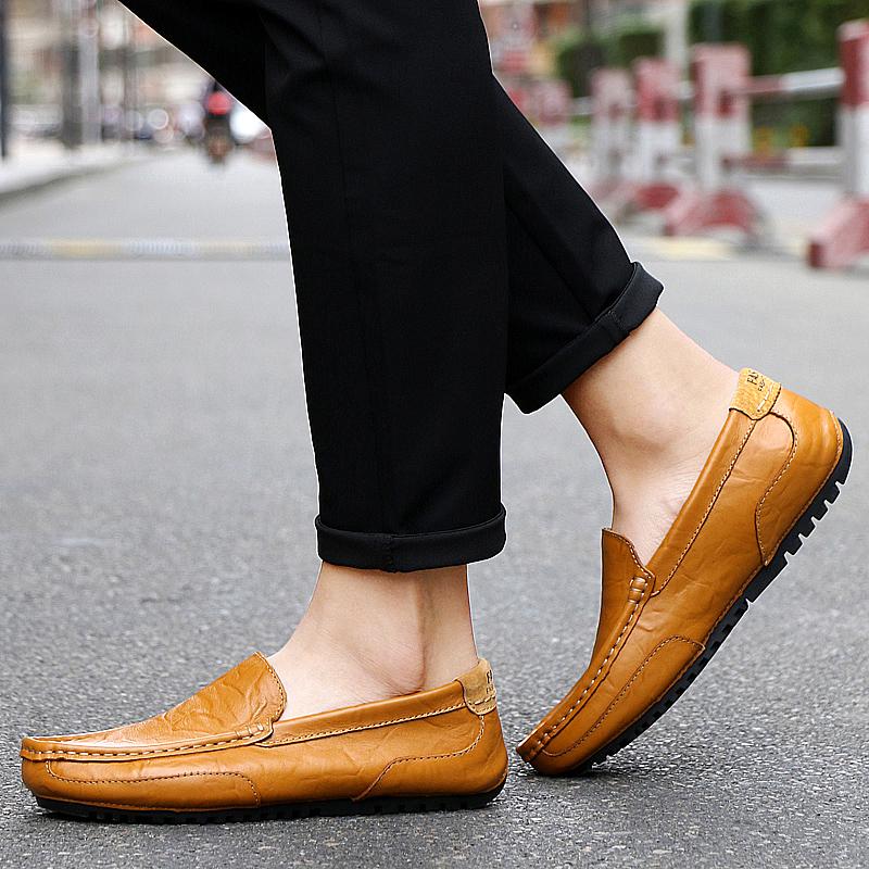 High Quality Fashion Men's Leather Shoes Casual Loafer Shoes Men's Car Driving Shoes