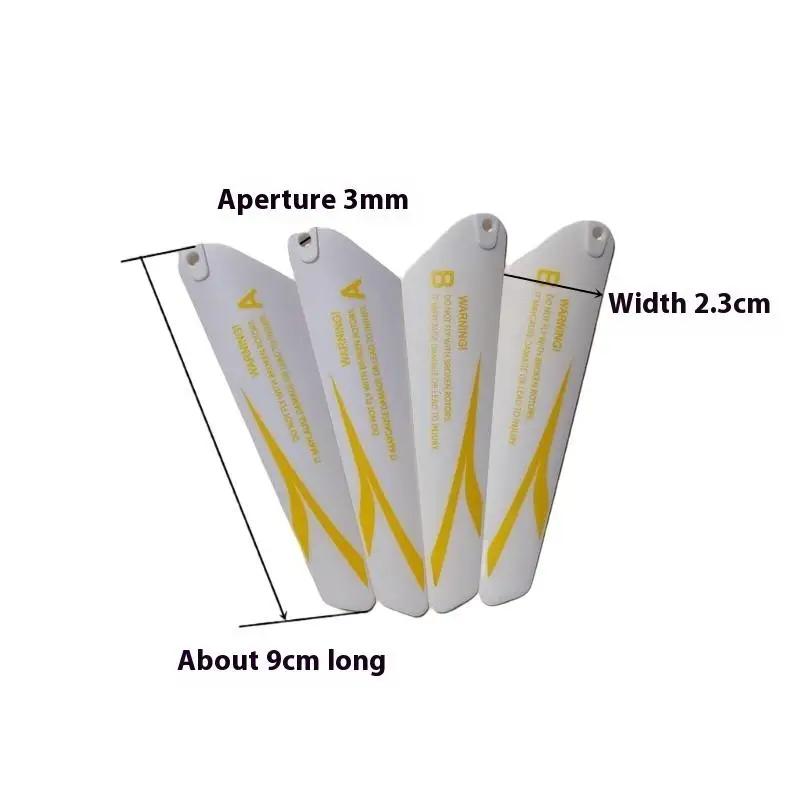 4Pcs 2026 New 3.54 inch Spare Blades Fans For RC Toy Spare Parts Accessories Mini Helicopter Drone CH002 CH023