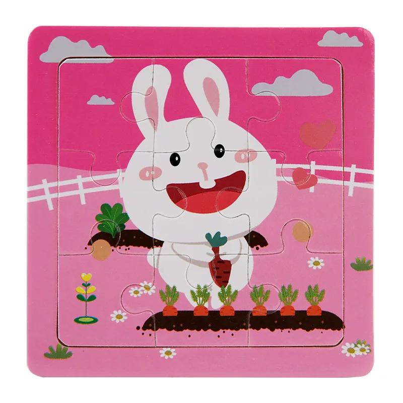 3D Пазлы Мультяшные Животные Монтессори Игра Детский Когнитивный Пазл Игрушки для Младенцев Образовательные Игрушки идеально для Малыша