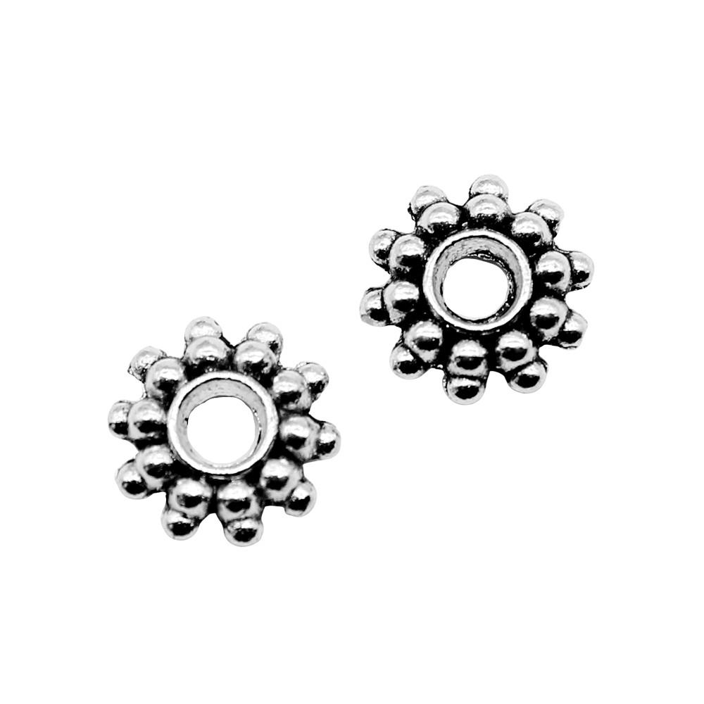 Caps Beaded Edge Spacer Beads Antique Style For DIY Jewelry Projects