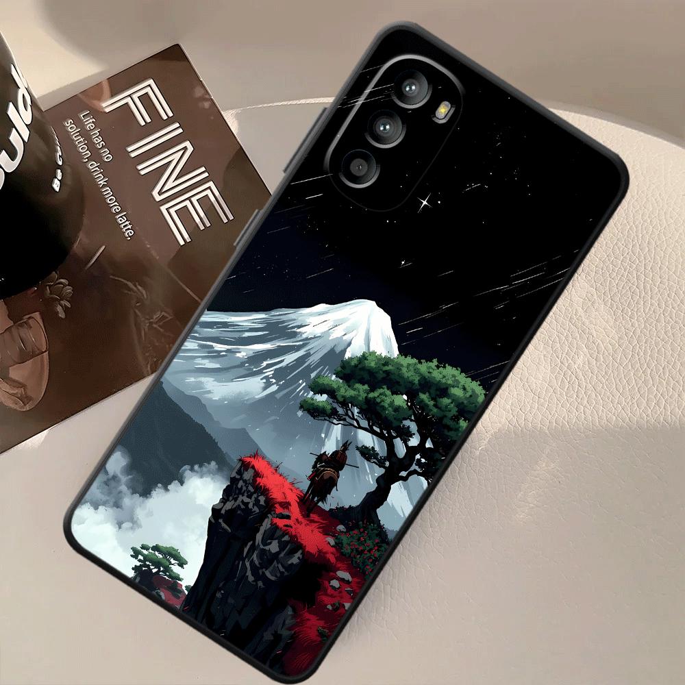 Phone Cover Case for Motorola Moto G52 G60s G32 G50 G51 G73 G71 G53 G30 Edge 20 Pro 30 Lite G22 Edge40 Creative Mountain Peak