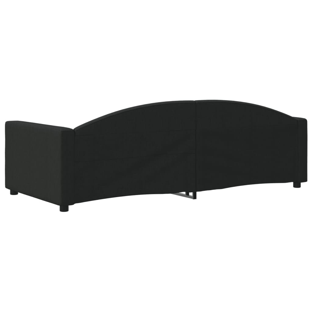 Daybed Black 90x200 Cm Fabric