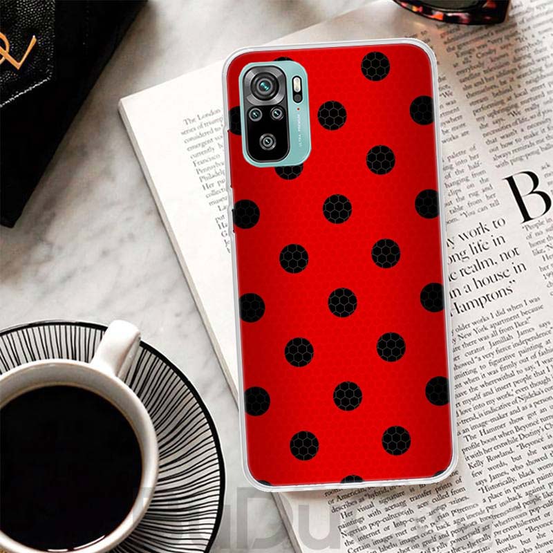 Insect Seven-Star ladybug Cover For Xiaomi Redmi Note 10 9S 9 8T 8 Pro 7 5 Mi 9T 10T 11T 12T 11 12 Lite 12X A3 A2 A1 Print Coque
