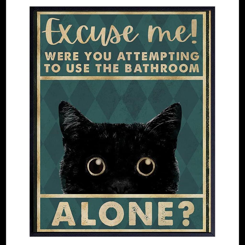 Vintage Cat Metal Tin Sign Retro Iron Painting Plaque for Home Decor Wall Art Pub Man Cave Perfect for Cat Lovers