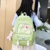 4pcs Set Large Capacity Backpack for Girl Boy Elementary School Fresh Bag Cute and Versatile Backpack for Junior High School Students