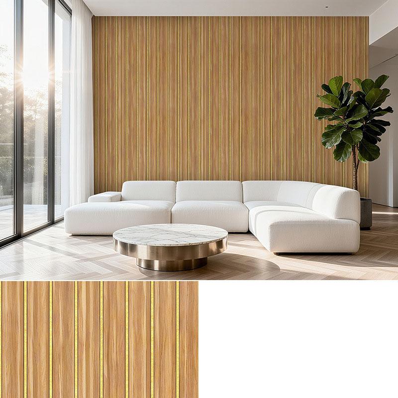 Self Adhesive Grille Wallpaper3D Fluted Wall Panel Sticker, Peel and Stick PVC Wallpaper for Living Room TV Background, Bedroom Wall Decor