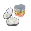 3 Grid Metal Heart-shaped Pill Boxes Medicine Organizer Container Medicine Case Pill Candy Box Pill Storage Pill Box