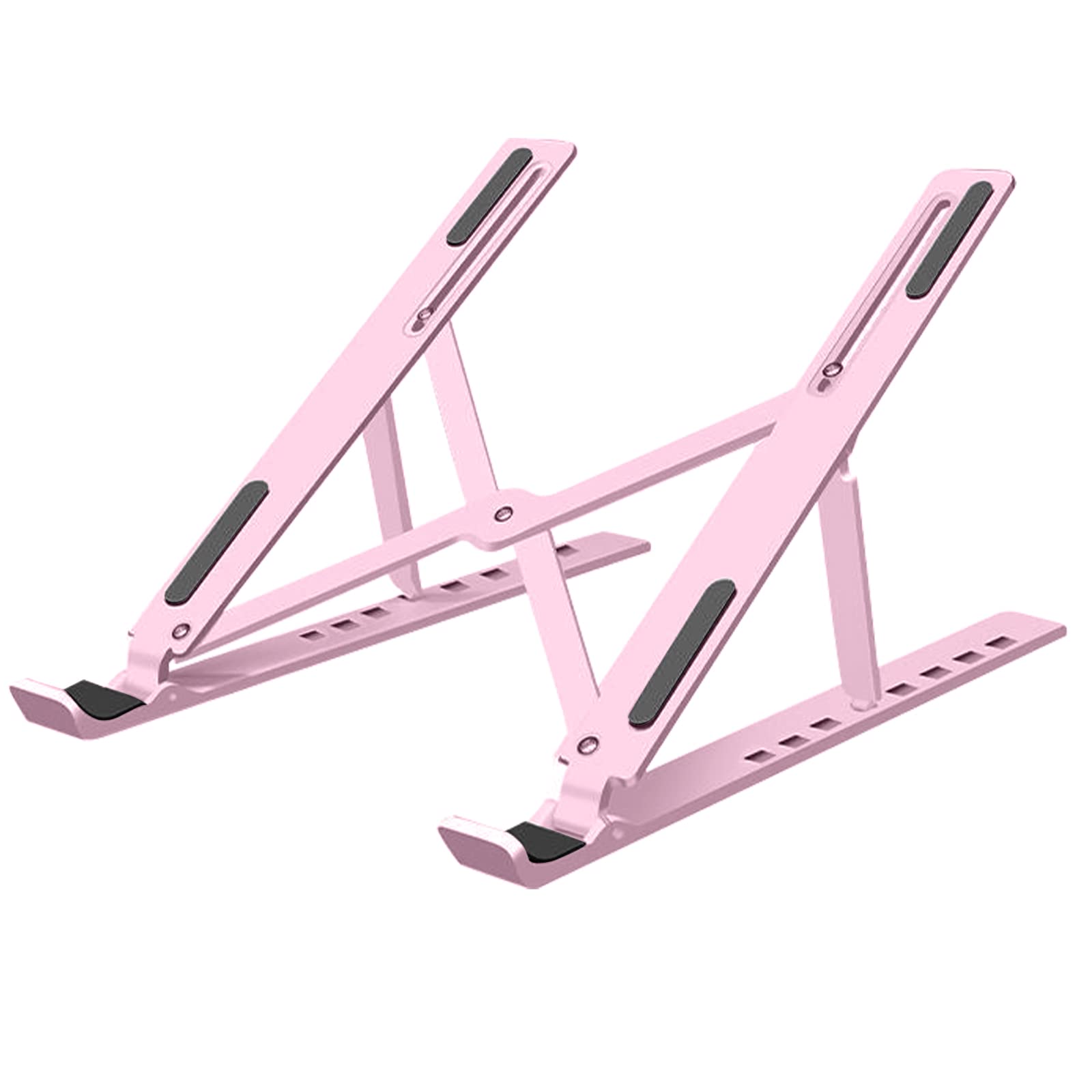 

YAODLE Laptop Notebook PC Tablet Ergonomic 8 Height Adjustable Lightweight and Foldable PC Stand Minimizes Neck and Shoulder Provides a Comfortable розовый