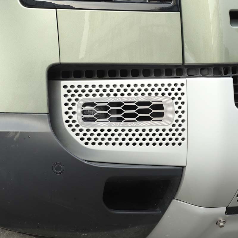For Land Rover Defender 90 110 130 2020-2025 stainless steel Front fog lamp protective cover Accessories