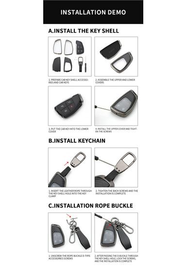 Chevrolet Cruze Key Cover - High-End Protective Shell with Buckle