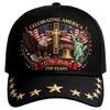 Outdoor Baseball Cap Presenting 3D Statue Of Liberty Detail In Cotton 250th Anniversary Baseball Cap Adjustable Fit