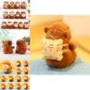 Capybara Plush Charm Keyring For Kids And Teens Water Animal Gift And Collection