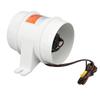 4 Zoll Inline-Bilgenluftgebläse DC12V 235CFM Elektrischer Marine-Inline-Lüfter mit hohem Luftdurchsatz für Wohnmobile Boote Yac