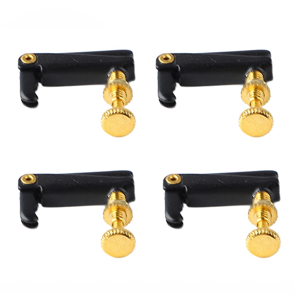 4Pcs 1 2 Violin Fine Tuner Metal Violin String Adjuster Part Musical Instrument Accessory