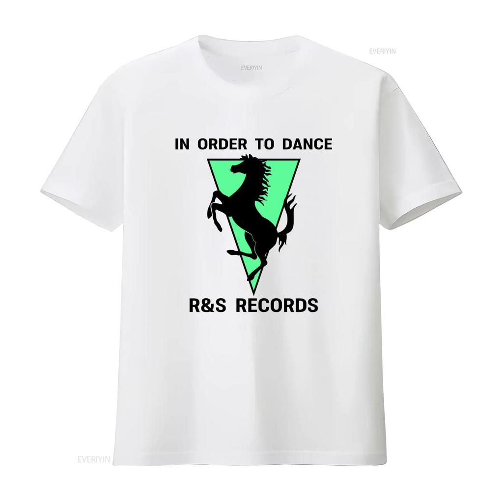 T-shirt R S Recordings per Belgio Techno Dance Rave Musica Elettronica Ambient vintage Lavata