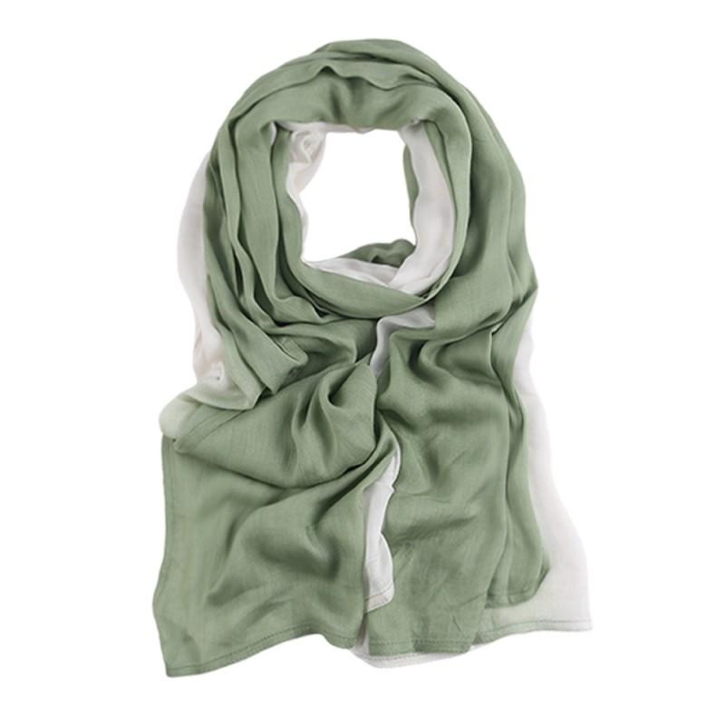 Soft Modal Cotton Scarf Wrap Shawl Women Lightweight Breathable Gradient Print All Season