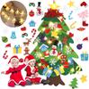 DIY Felt Christmas Tree Set 32 pcs Detachable Ornaments Interactive Felt Christmas Tree
