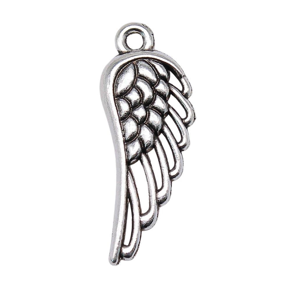 Feather Wing Charms Antique Alloy Pendants For Bohemian Jewelry Making