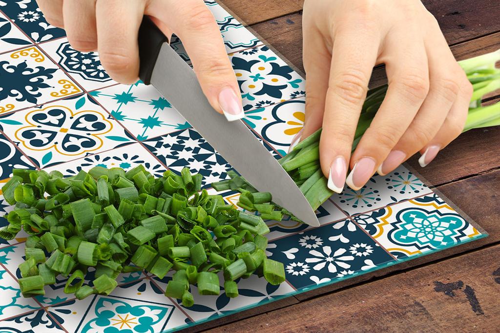 SZKLANA PŁYTA OCHRONNA NA KUCHENKĘ 70x52 MOZAIKA