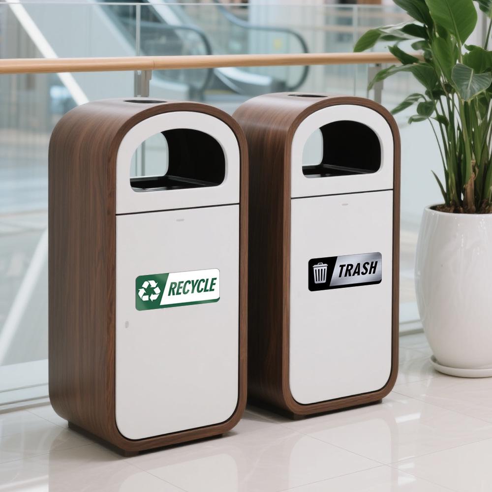 CT715 Reusable Magnetic Trash Sorting Stickers - Eco-Friendly Labels for Waste Separation