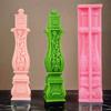 16-31cm Square Roman pillar candle silicone mold relief carving pattern Roman pillar candle mold Roman pillar gypsum resin mold