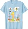 Hot Fashion Casual Disney Peter Pan Tinker Bell Never Land Flowers and Flight T-Shirt S-4XL Four Seasons