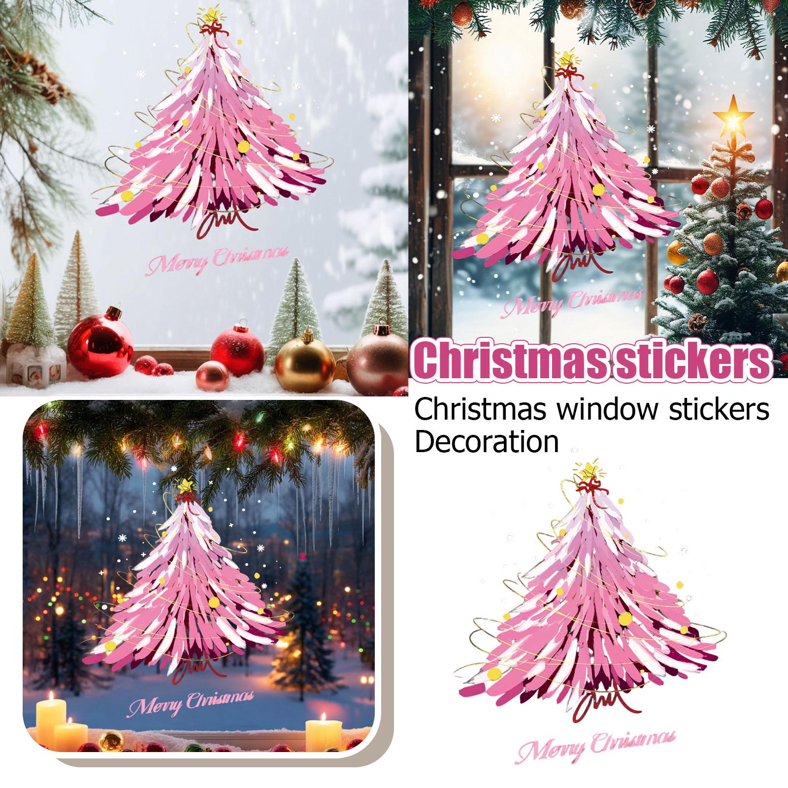 

Christmas Stickers, Christmas Eve Window Stickers, Kindergarten Christmas Decorations, Static Electricity, Shopping Mall Christmas Window Stickers One Size
