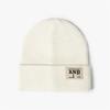 Fashion Knitted Hat Women's Warm Thickened Letter Sticker Autumn and Winter Hat Outdoor Beanless Wool Hat Men