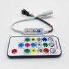 17-Key LED Music Strip Controller with USB & DC, Seven-Color 5-24V Remote Dimming