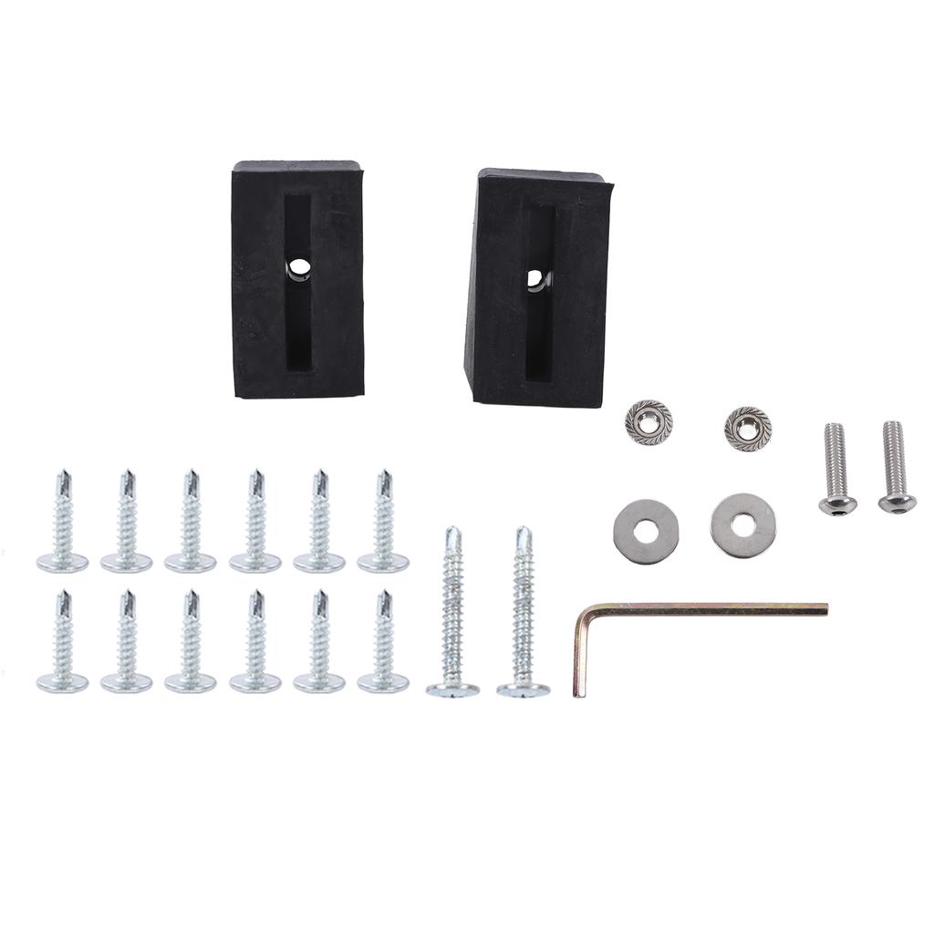 Frontstoßstange Lippe Spoiler 4 Teile Form Universelle Modifikation Aggressive Dekoration Glänzend Schwarz
