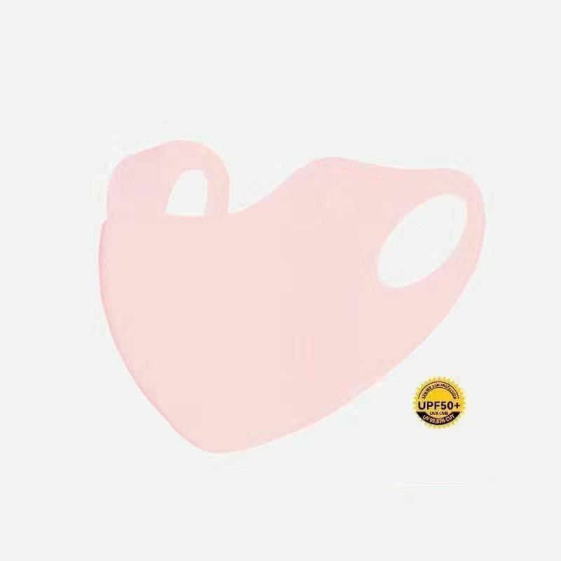 

Велосипедная маска Ice Silk для лица с защитой от ультрафиолета, унисекс, регулируемая дышащая бандана, охотничья беговая спортивная маска, шарф светло-розовый