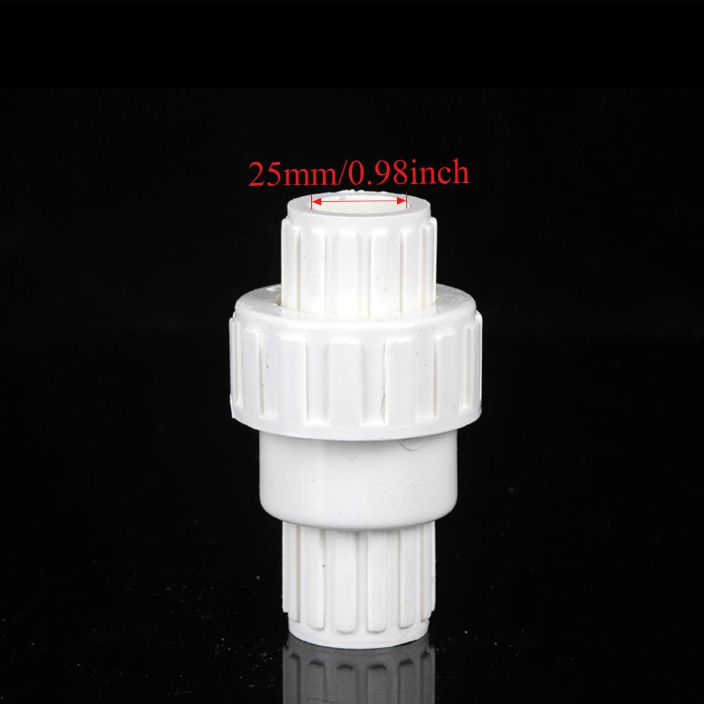 1pc 20/25/32mm PVC Check Valve Water Pipe One Way No-Return Valve Aquarium Fish Tank Garden Irrigation Pipe Joints
