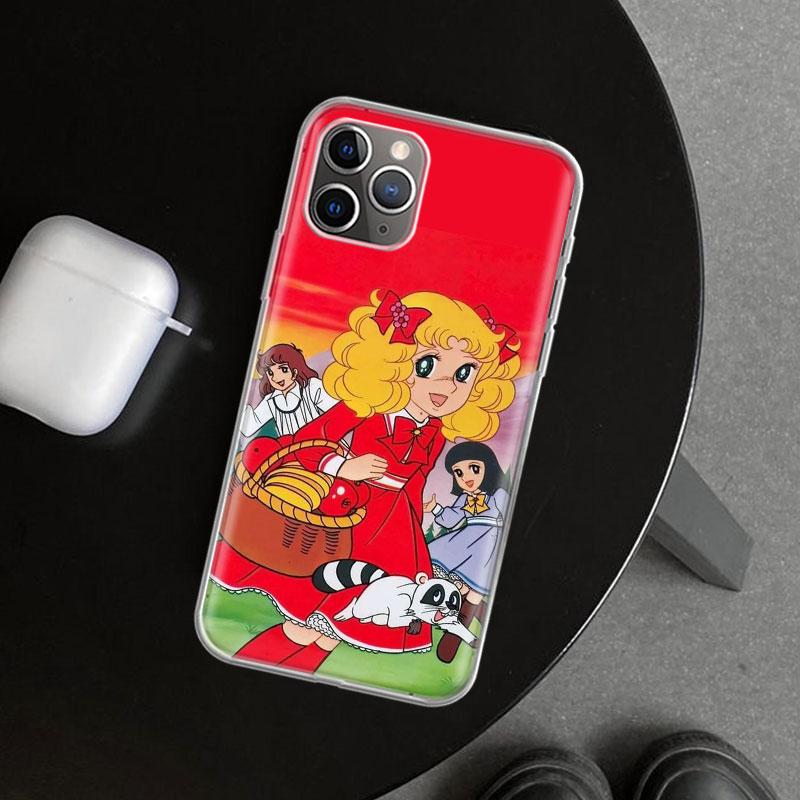 Candy 90s Anime Phone Case Cover for iPhone 11 12 13 Mini 14 15 Plus 16 Pro Max 17 Air 7 8 + SE Art Customized Fundas 11 12 13 M