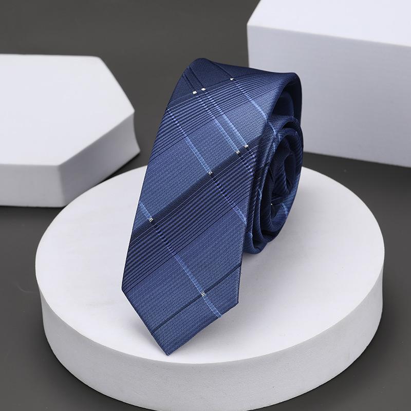 Korean Version Of Casual 5Cm Men'S And Women'S Business Dress Groom Wedding Stripe Hand Play Work Narrow Lazy Solid Color Tie