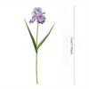 1Pc Simulation 27.9 Inch Single Iris Branch for Outdoor Courtyard Patio Garden Wedding Decoration Home Decor Living Room Table Decoration