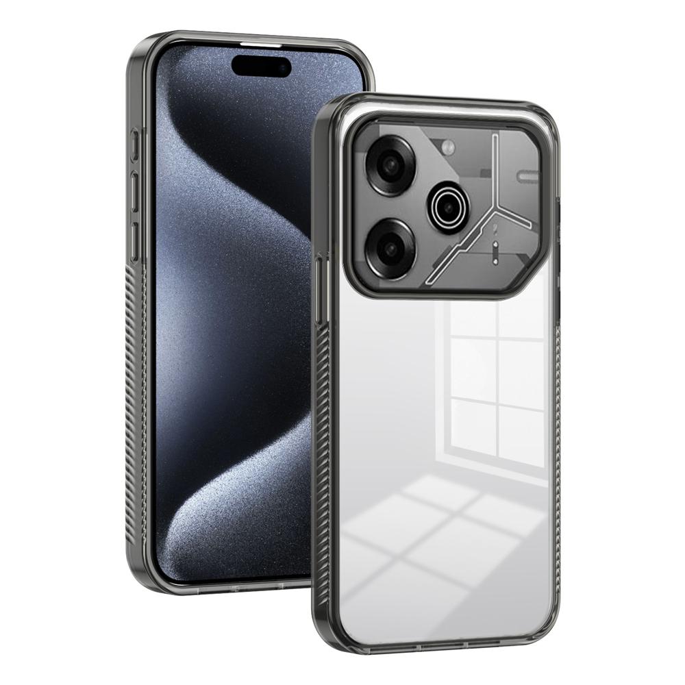 KEYSION Husă Transparentă pentru TECNO Pova 6 Pro 5G TPU Moale+PC Anti-alunecare HD Clar Rezistentă la Șocuri Husă Spate Telefon pentru Tecno Pova 6 Pro