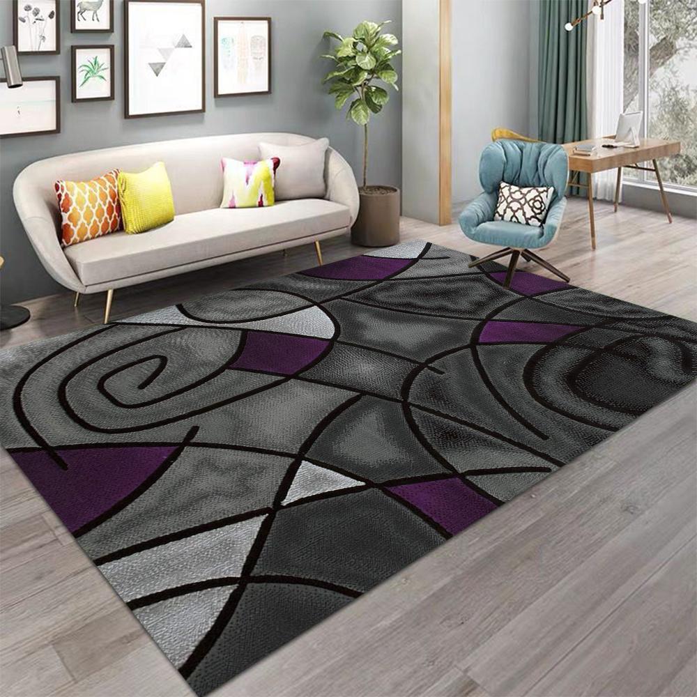 Washable Green Neutral Geometric Area Rugs Modern Abstract Soft Large Carpet for Living Room Entryway Bedroom Farmhouse Non-Slip