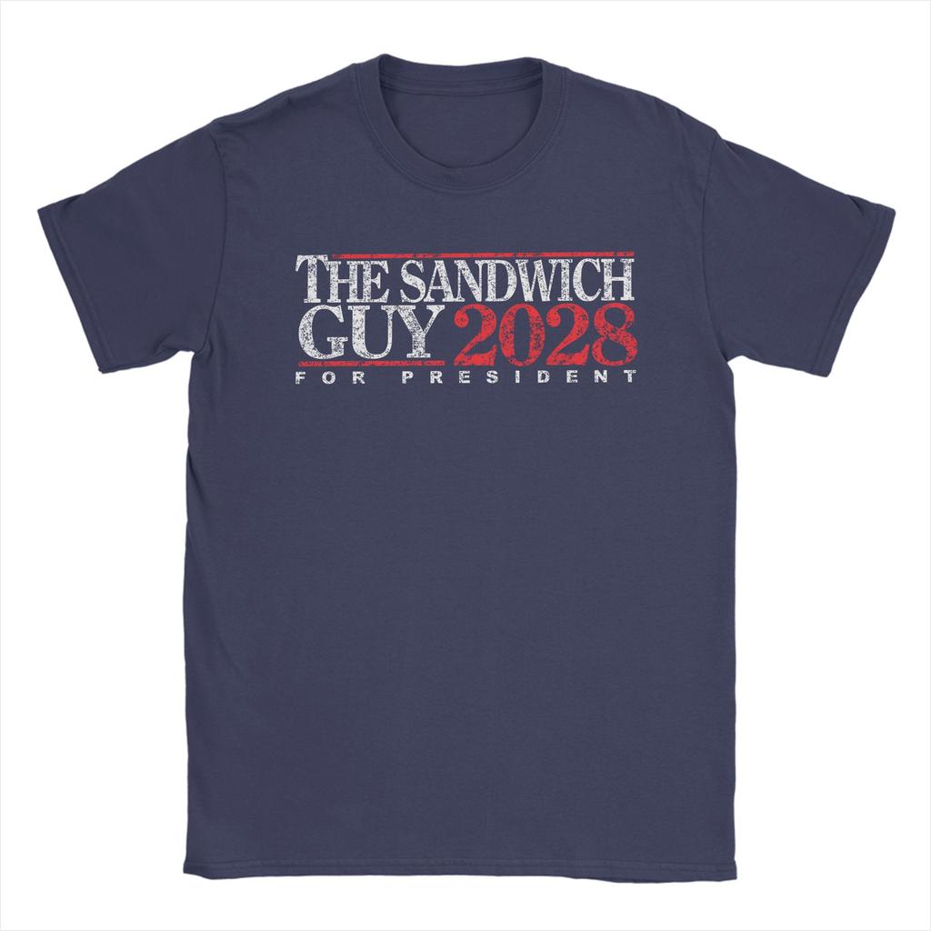 Dc Sandwich Guy Men's T Shirts  Cool Tees Short Sleeve Round Neck T-Shirt 100% Cotton Plus Size Clothes
