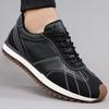 Retro Runners Men Low Top Lace Up Trainers Gum Outsole Two Tone Grained Panels Raised Toe Bumper 38-44